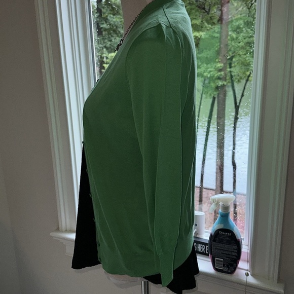 J Crew Cotton Featherweight cardigan, 3/4 Sleeves, Medium, Like New - Picture 3 of 6